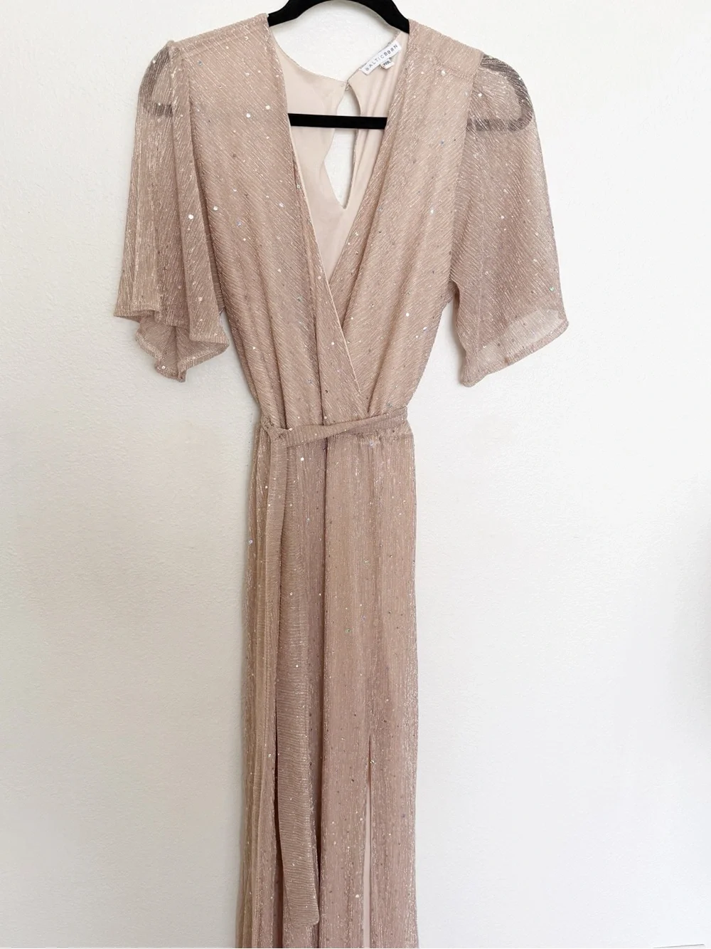 Baltic Born Grace Sparkle Gown Champagne Sequin Maxi Dress XXXL